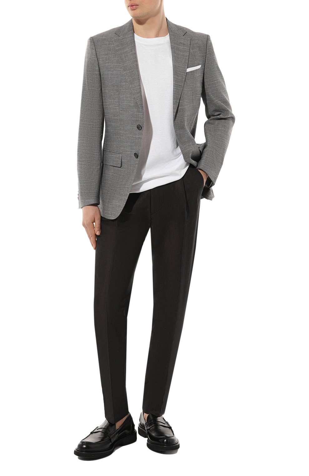 Брюки изо льна и шелка CORNELIANI, арт. 934L21-9314102, фото 2