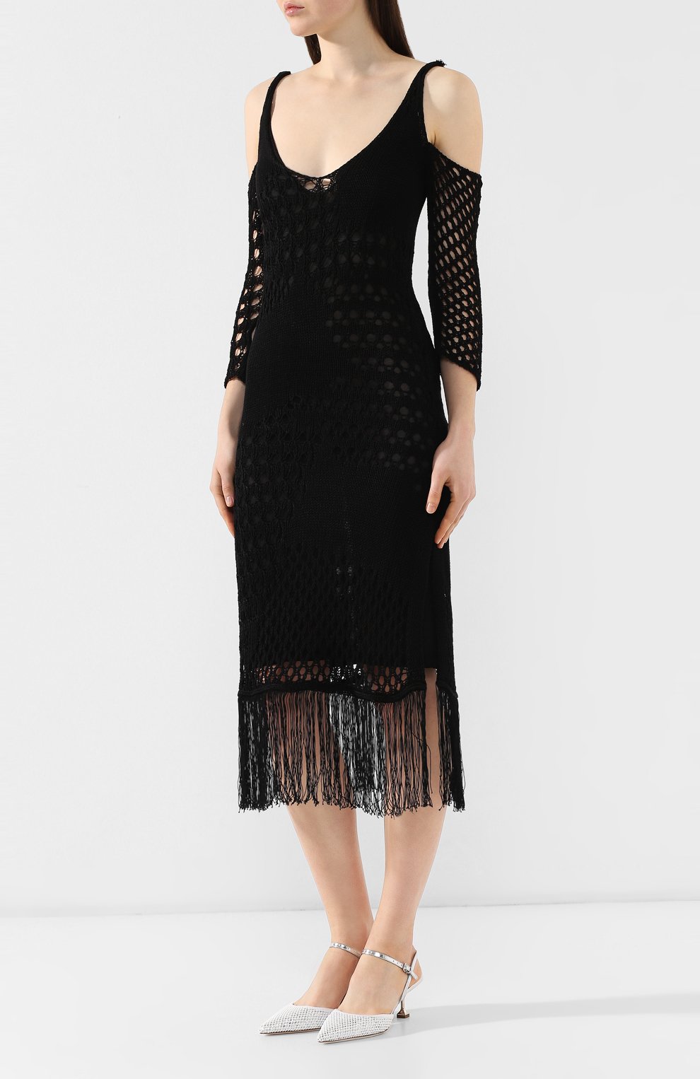 Платье из смеси хлопка и вискозы ALTUZARRA, арт. 219-832-981, фото 3
