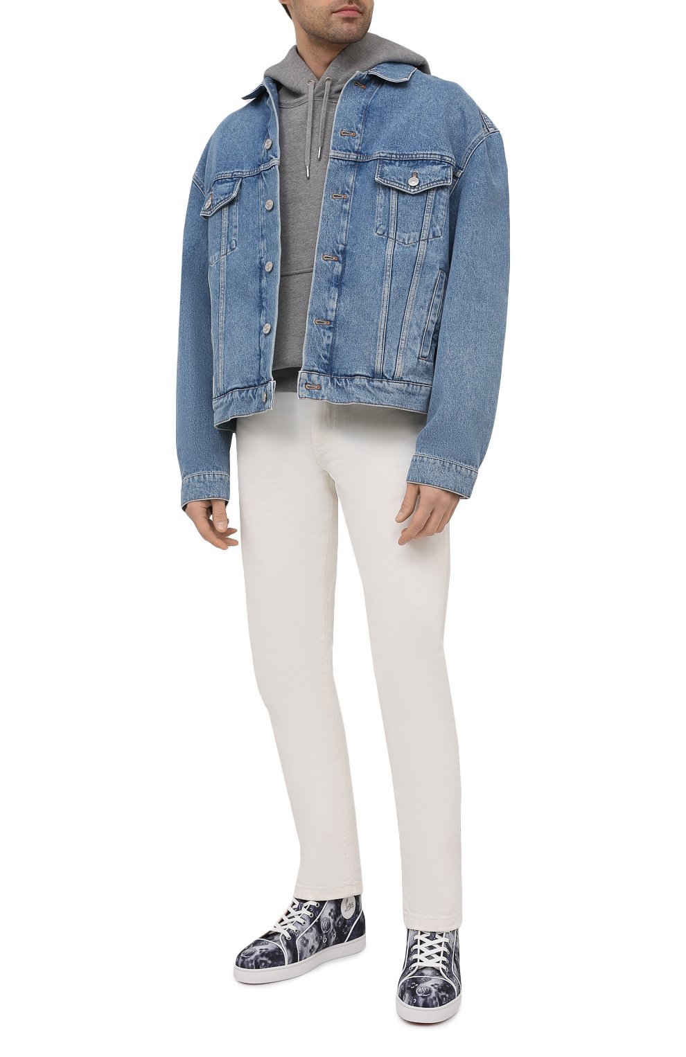 Текстильные кеды louis orlato CHRISTIAN LOUBOUTIN, арт. 1210797/L0UIS 0RLAT0 FLAT, фото 2