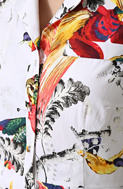 Приталенное платье-рубашка с принтом ERDEM, арт. PF17_20771PPP, фото 5