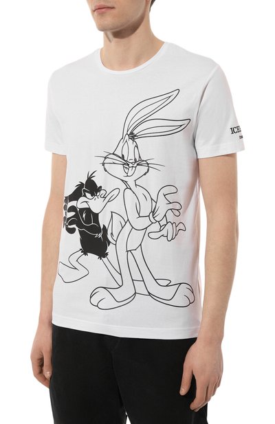 Хлопковая футболка ICEBERG, арт. I1P/F012/639A, фото 3