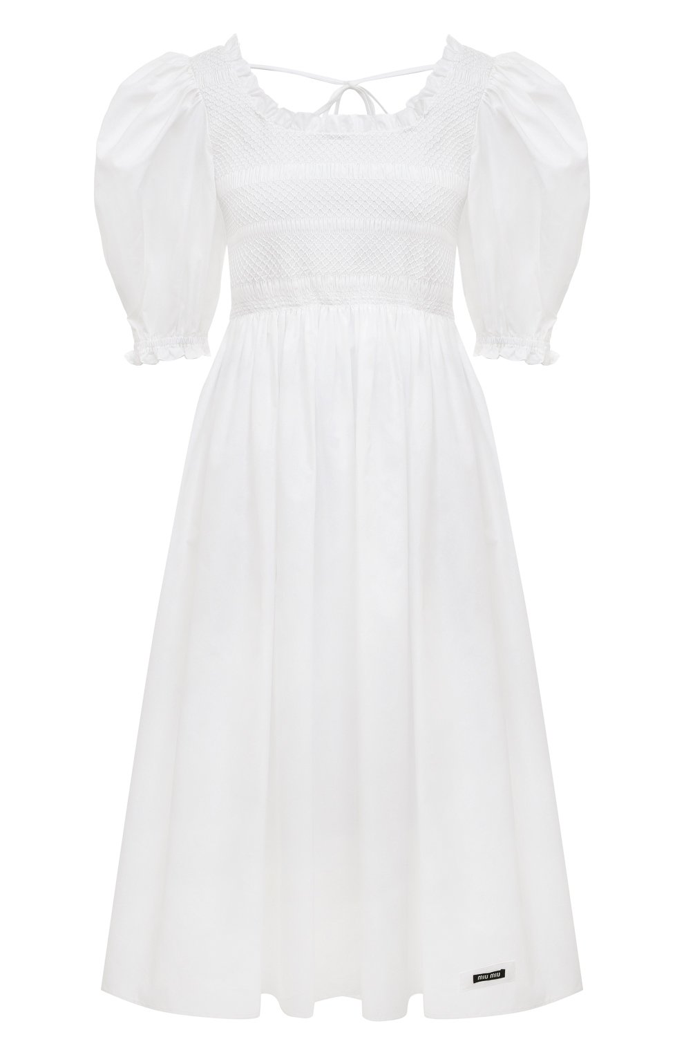 Хлопковое платье MIU MIU, арт. MF4539-10MF-F0009, фото 1