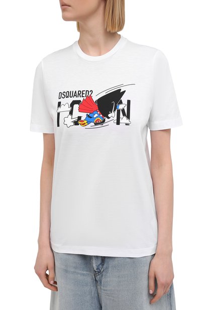Хлопковая футболка DSQUARED2, арт. S80GC0017/S23009, фото 3