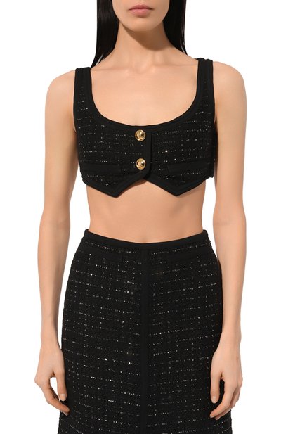 Твидовый топ GIAMBATTISTA VALLI, арт. 24FWPVCA1148-08UBE, фото 3