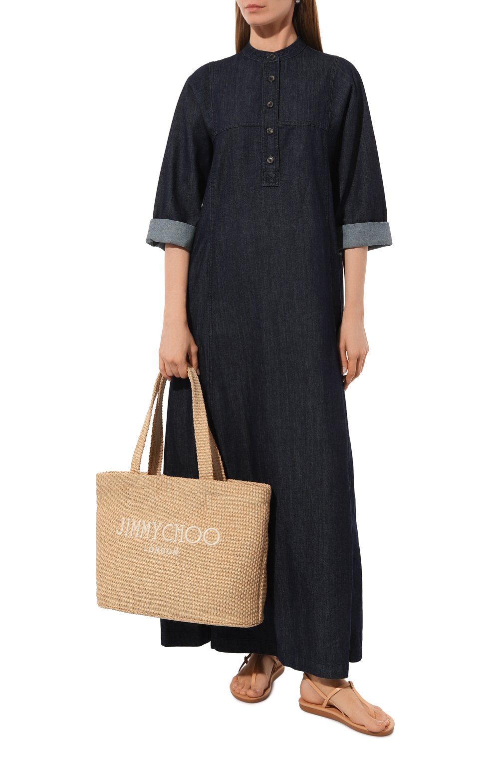 Сумка-тоут east-west JIMMY CHOO, арт. BEACH T0TE E/W, фото 7