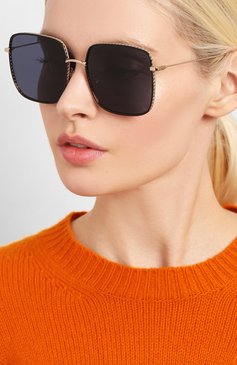 Женские солнцезащитные очки DIOR EYEWEAR темно-синего цвета, арт. DI0RBYDI0R3F J5G | Фото 2 (Региональные ограничения белый список (Axapta Mercury): RU; Тип очков: С/з; Статус проверки: Проверена категория; Очки форма: Квадратные; Оптика Гендер: оптика-женское)