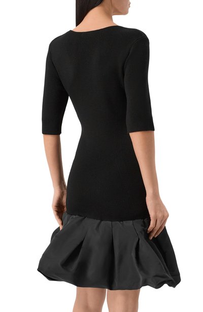 Комбинированное платье NINA RICCI черного цвета по цене 113000 руб., арт. 26AMR0052/ML0614, фото 3 Комбинированное платье NINA RICCI, арт. 26AMR0052/ML0614, фото 3