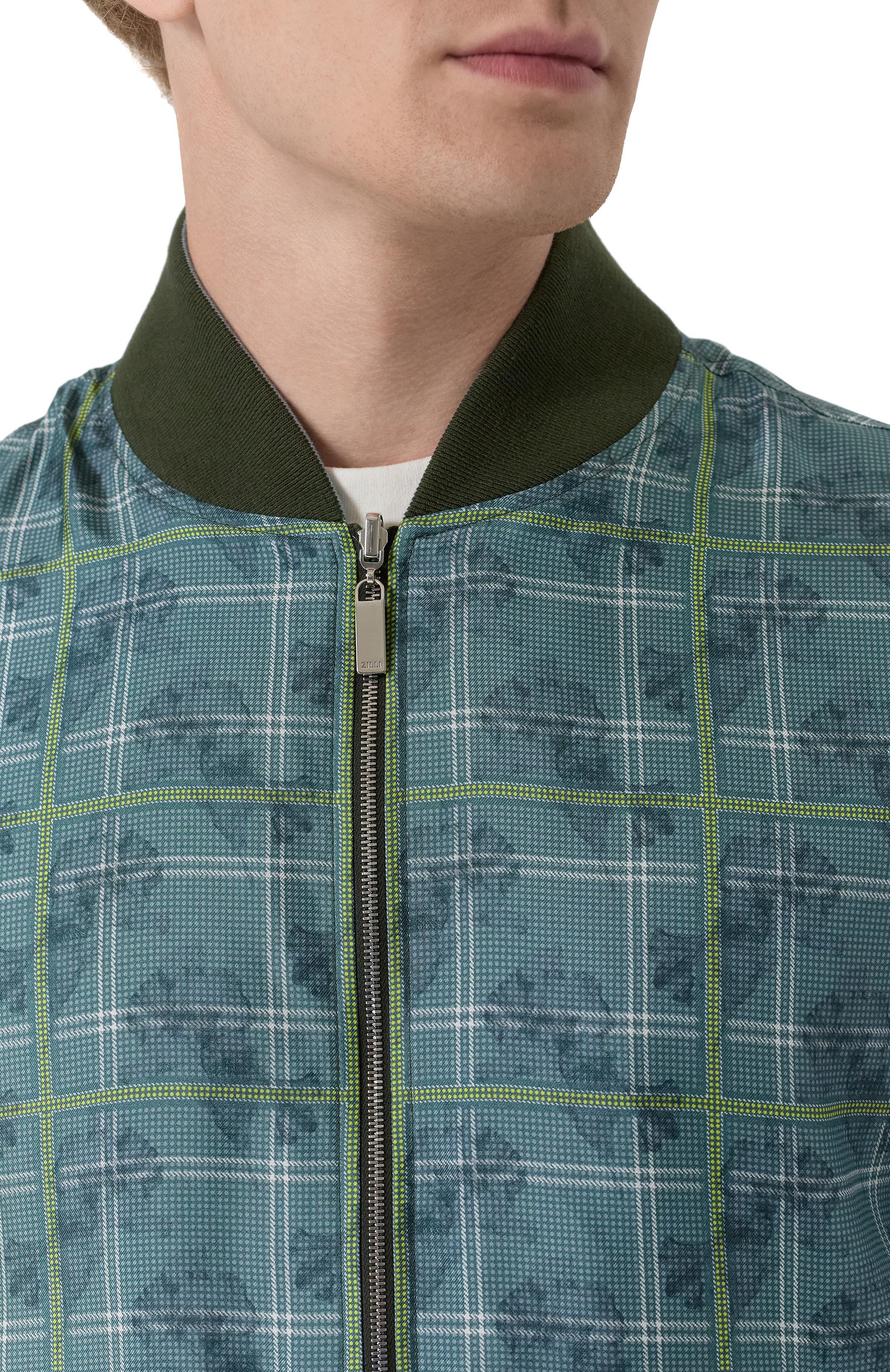 Двусторонний шелковый бомбер ZILLI, арт. B0M01CM0600V00000/62, фото 5