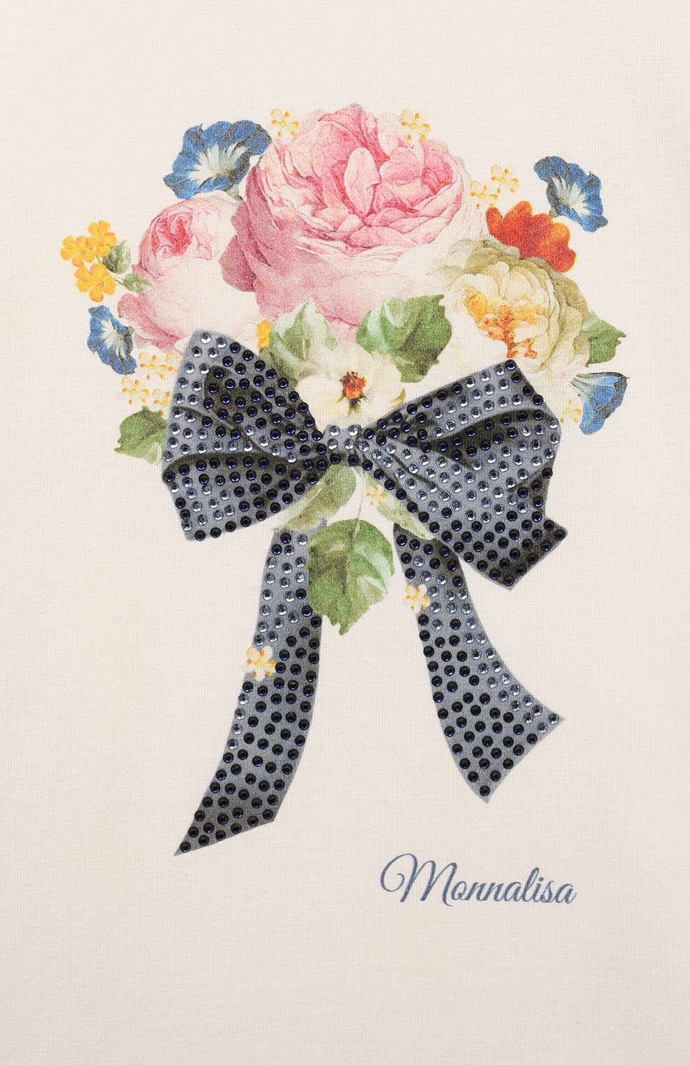 Хлопковый лонгслив MONNALISA, арт. 19D601, фото 3