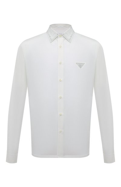 Мужская хлопковая сорочка PRADA, арт. UCN420-1LZC-F0009-221