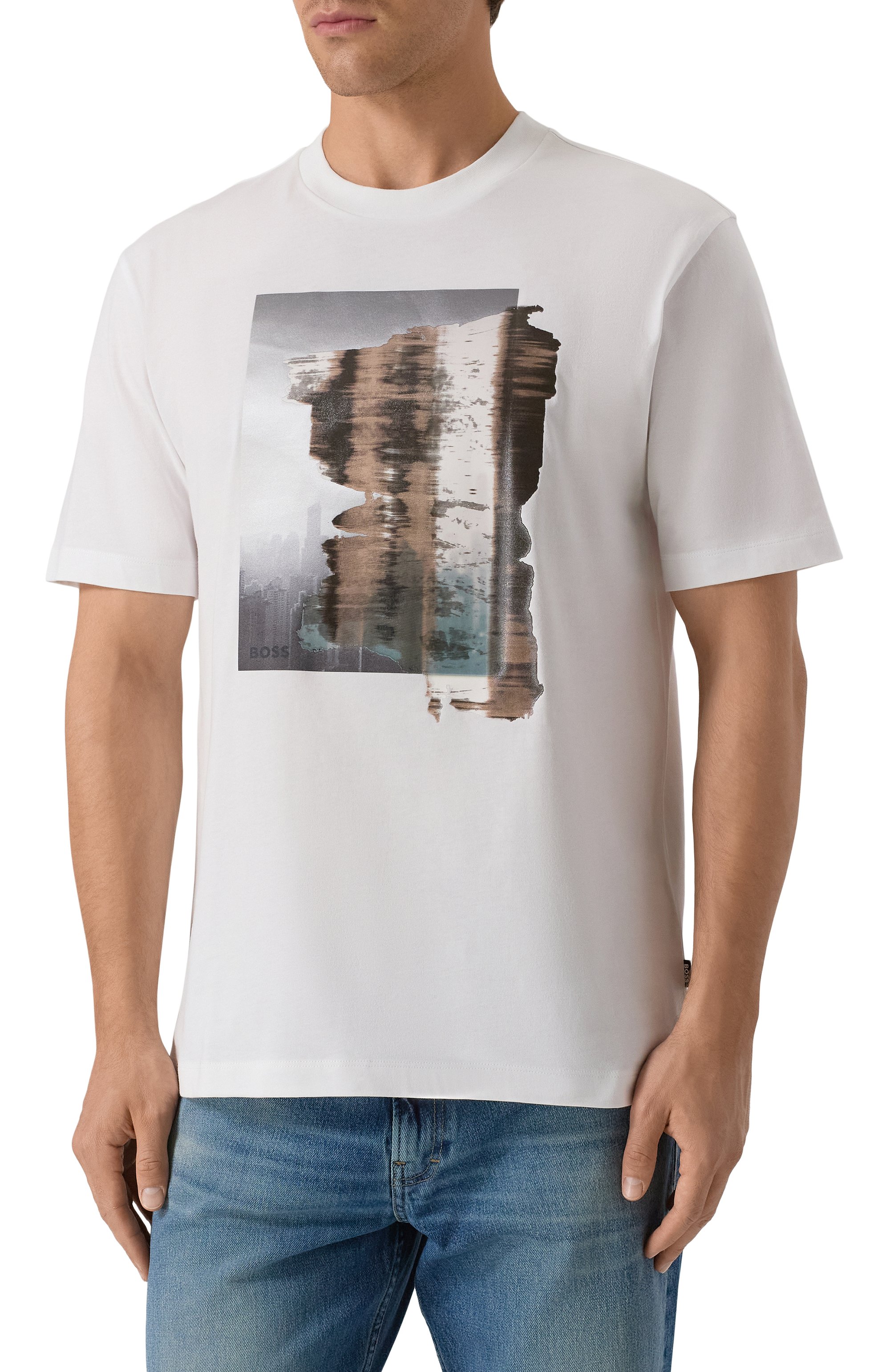 Хлопковая футболка BOSS, арт. 50543447, фото 3