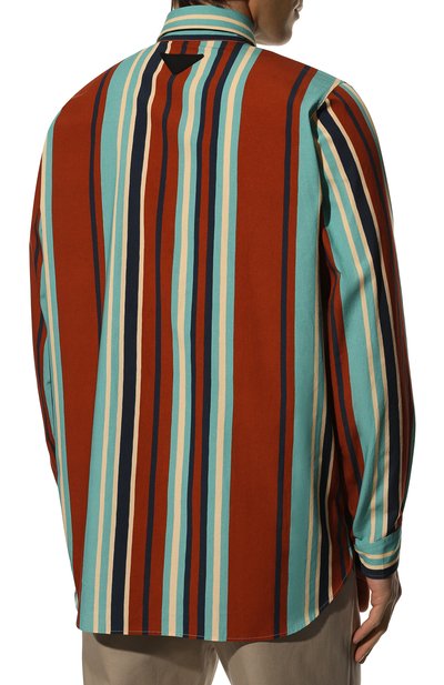 Хлопковая рубашка PRADA, арт. SC568-10EN-F0046-221, фото 4