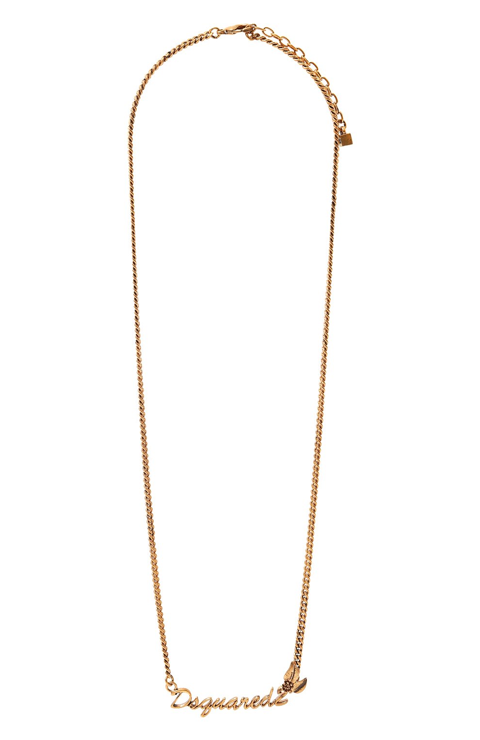 Цепь DSQUARED2 золотого цвета по цене 14600 руб., арт. NEM0169 37200001, фото 1 Цепь DSQUARED2, арт. NEM0169 37200001, фото 1