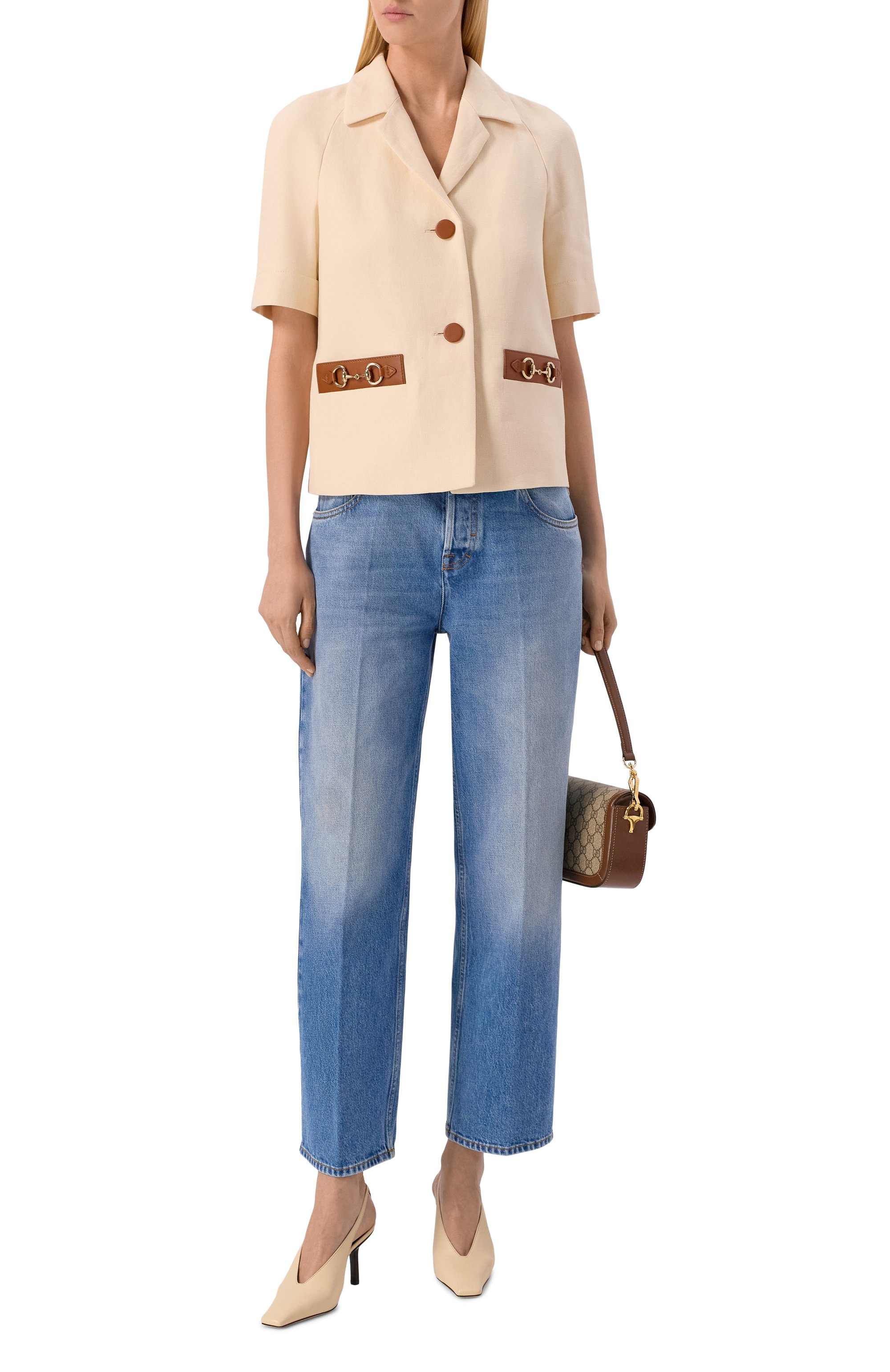 Льняной жакет GUCCI, арт. 823783/Z8B1V, фото 2