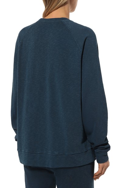 Хлопковый свитшот JAMES PERSE бирюзового цвета по цене 33100 руб., арт. WXA3657, фото 4 Хлопковый свитшот JAMES PERSE, арт. WXA3657, фото 4