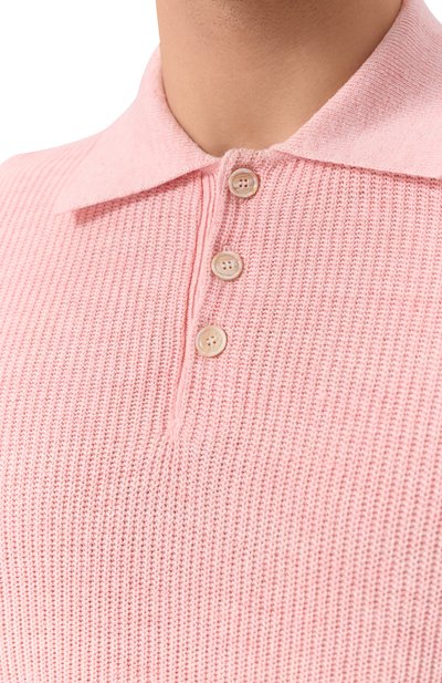 Поло изо льна и хлопка BRUNELLO CUCINELLI, арт. M2L707715, фото 5