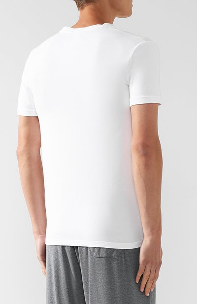 Хлопковая футболка с v-образным вырезом DOLCE & GABBANA, арт. N8A05J/00020, фото 4