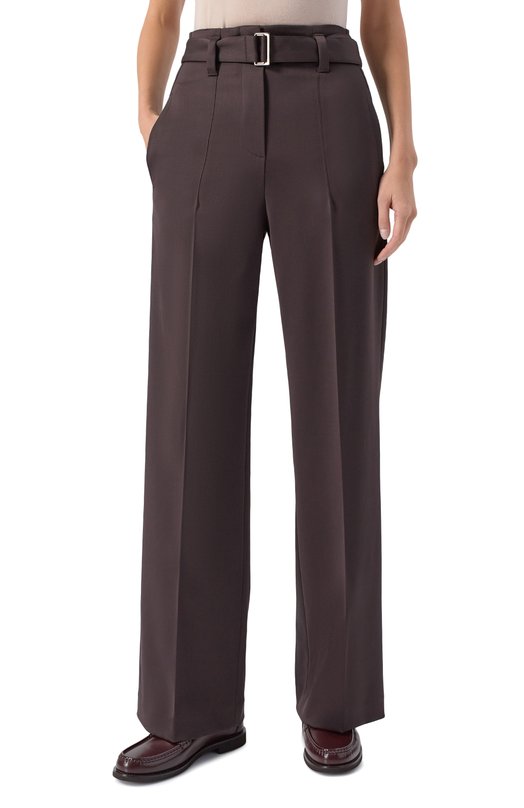 Шерстяные брюки Brunello Cucinelli MB166P8692 Коричневый  MB166P8692 Фото 3