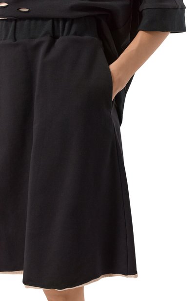 Хлопковая юбка MIDGARD PARIS черного цвета по цене 21000 руб., арт. SK502-FR-BK, фото 5 Хлопковая юбка MIDGARD PARIS, арт. SK502-FR-BK, фото 5