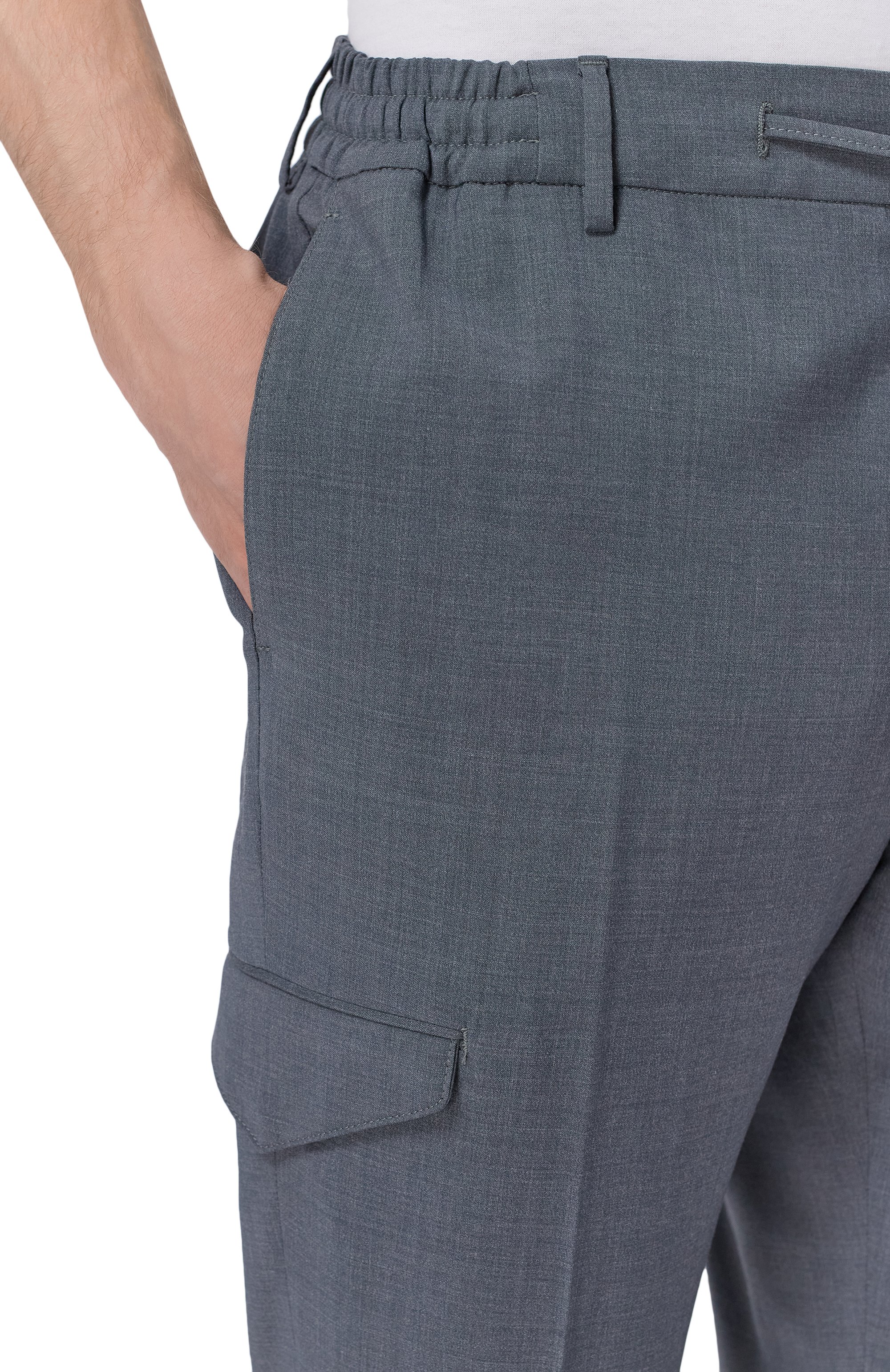 Брюки-карго из шерсти и вискозы BERWICH, арт. SUB25/ZG1350, фото 5