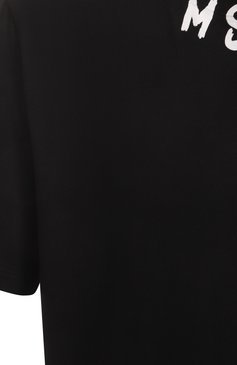Мужская хлопковая футболка MSGM черного цвета, арт. 3840MM102/257002 | Фото 6 (Материал внешний: Хлопок; Длина (для топов): Стандартные; Рукава: Короткие; Принт: С принтом; Стили: Спорт-шик; Мужское Кросс-КТ: Футболка-одежда)