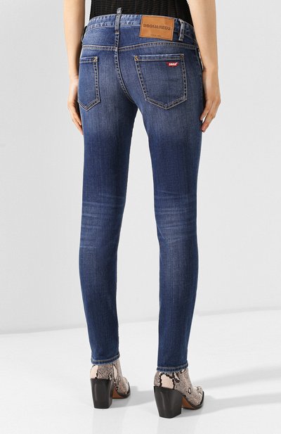 Джинсы DSQUARED2 синего цвета по цене 31150 руб., арт. S75LB0191/S30664, фото 4 Джинсы DSQUARED2, арт. S75LB0191/S30664, фото 4