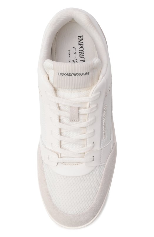 Комбинированные кеды Emporio Armani EM004836/AF24321 Белый  EM004836/AF24321 Фото 5