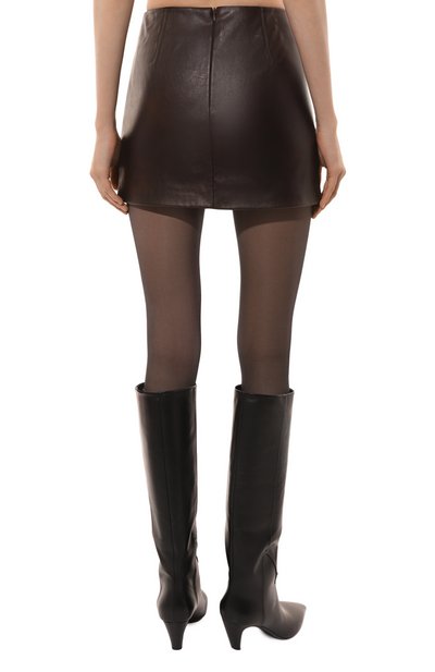 Юбка из экокожи PINKO коричневого цвета по цене 24550 руб., арт. 104358/A27M, фото 4 Юбка из экокожи PINKO, арт. 104358/A27M, фото 4