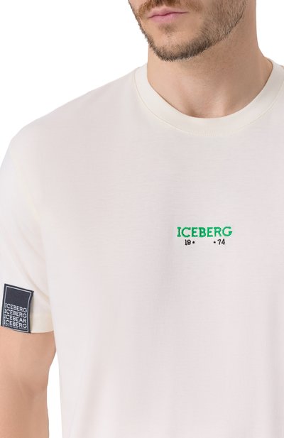 Хлопковая футболка ICEBERG, арт. F049/6325, фото 5