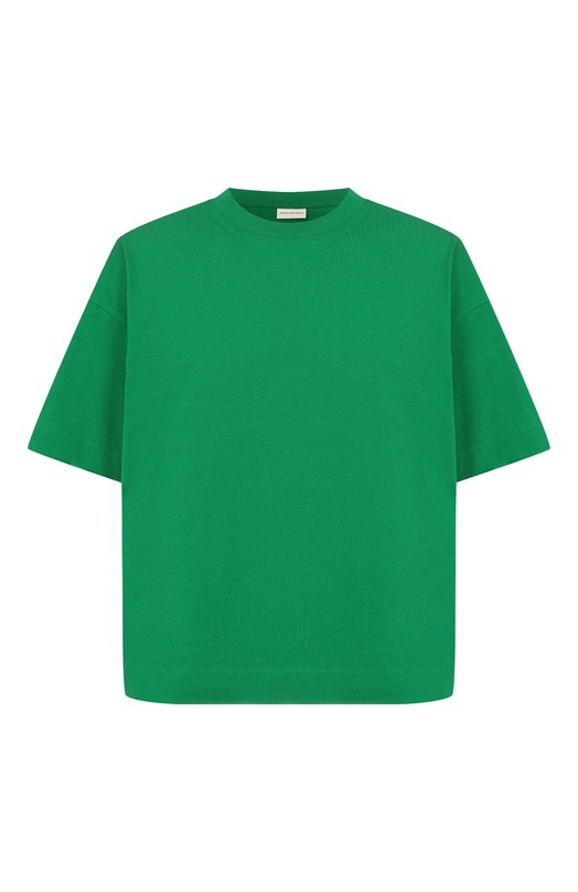 Хлопковая футболка Dries Van Noten 021111/3603 Зелёный 021111/3603