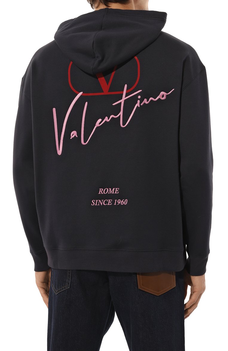 Хлопковое худи VALENTINO, арт. 5V0MF25RAE4, фото 4