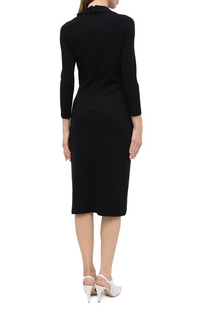 Платье из вискозы GIORGIO ARMANI черного цвета по цене 120500 руб., арт. 6HAA76/AJDRZ, фото 4 Платье из вискозы GIORGIO ARMANI, арт. 6HAA76/AJDRZ, фото 4