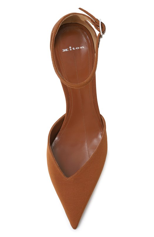 Текстильные туфли Kiton D58837K0905H02 Коричневый  D58837K0905H02 Фото 6