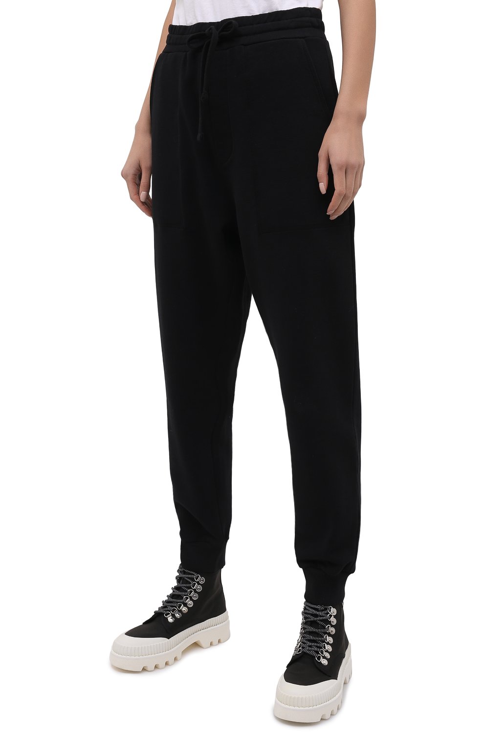 Джоггеры NANUSHKA черного цвета по цене 46450 руб., арт. SHAY_BLACK_0RGANIC FLEECE, фото 3 Джоггеры NANUSHKA, арт. SHAY_BLACK_0RGANIC FLEECE, фото 3