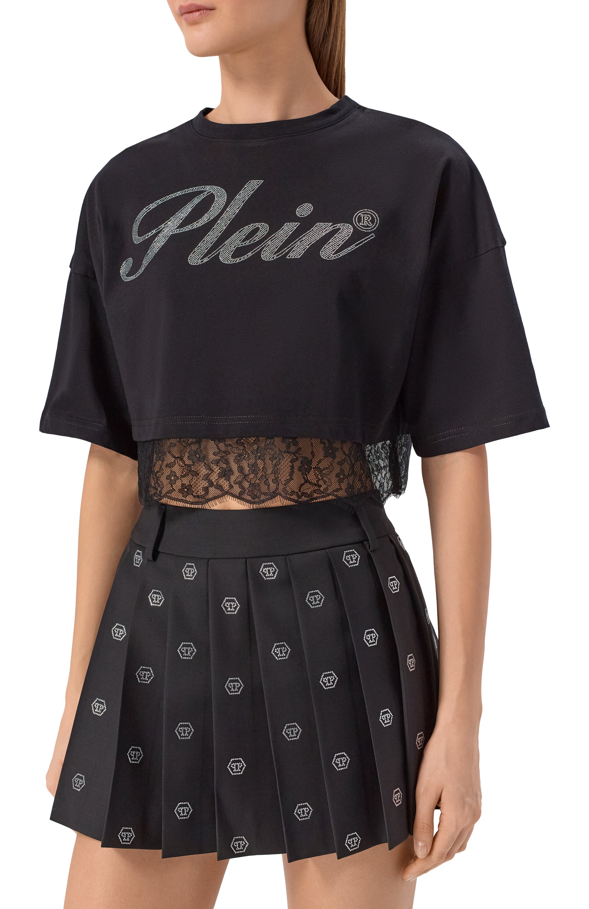 Хлопковая футболка с отделкой стразами PHILIPP PLEIN, арт. SAFC WTK3890 PJY002N, фото 3