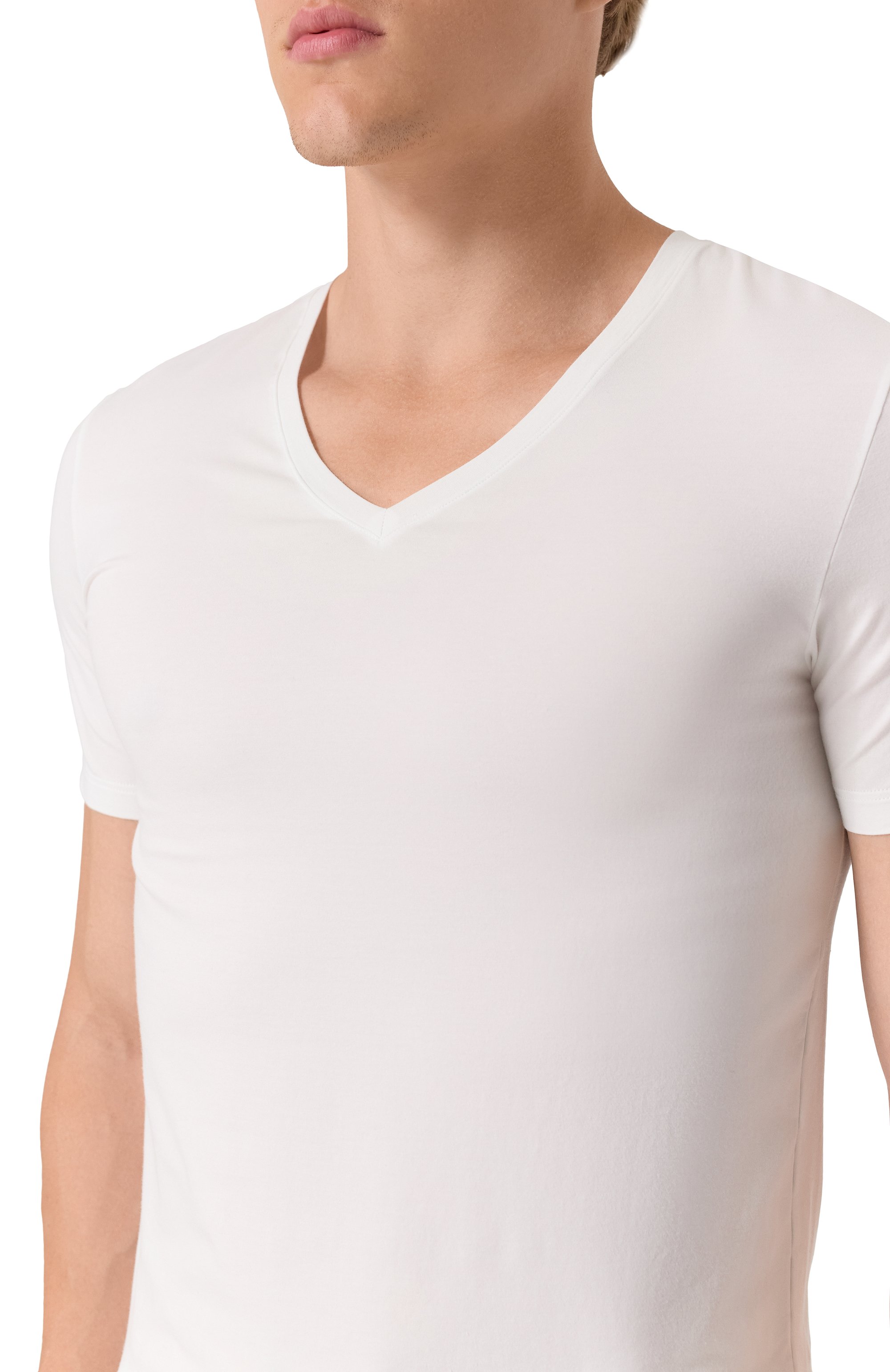 Хлопковая футболка HANRO, арт. 073089, фото 5