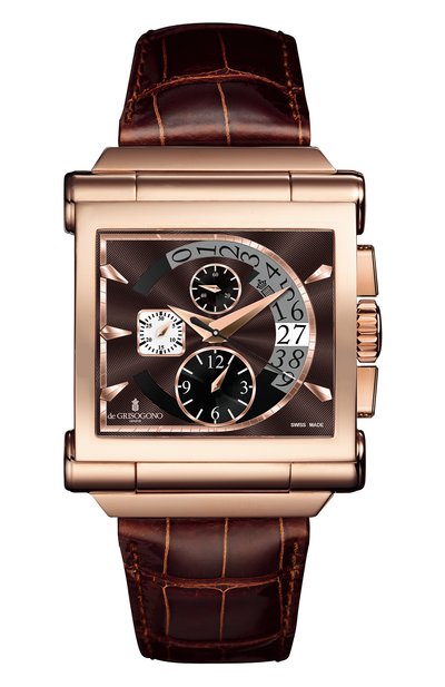 Мужские часы rose gold chrono DE GRISOGONO, арт. GRANDE CHRONO N03
