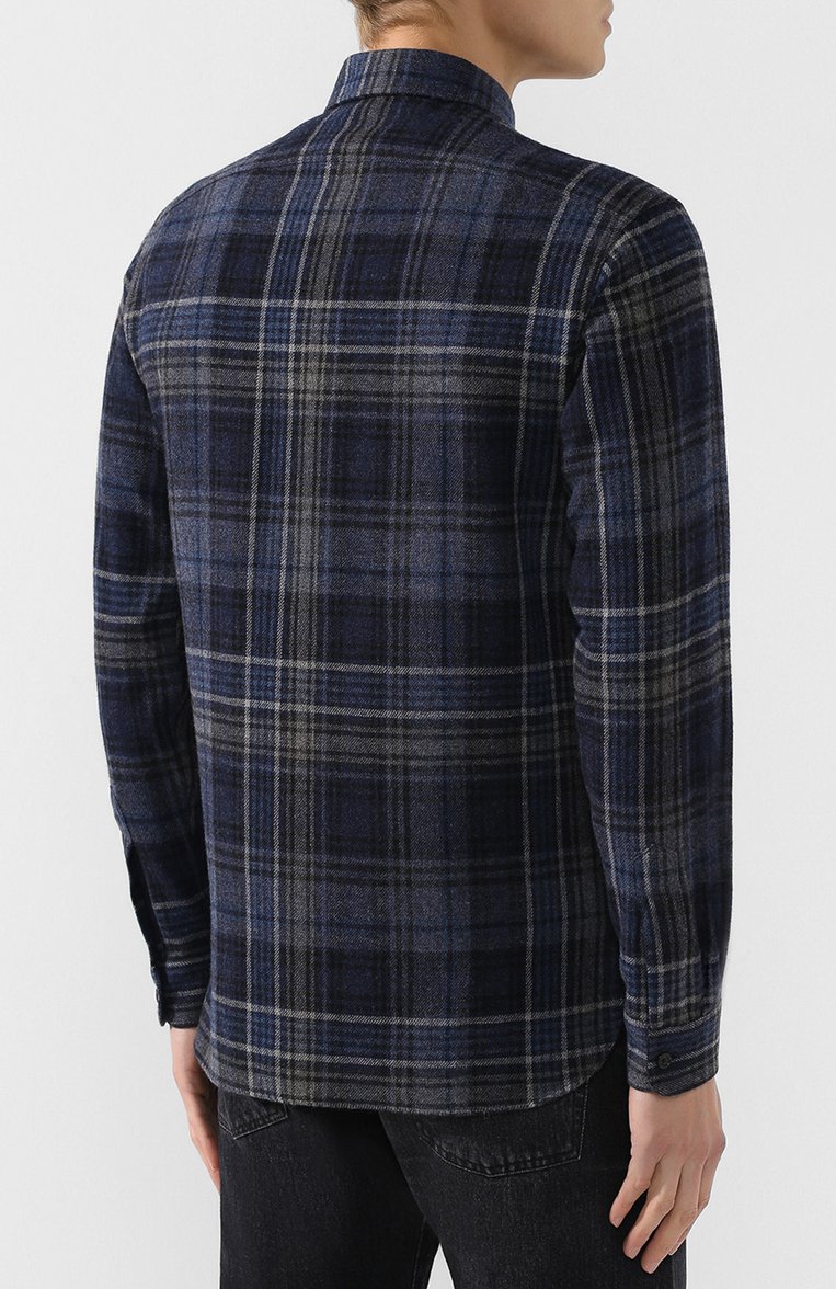 Рубашка из смеси шерсти и кашемира с воротником кент RALPH LAUREN, арт. 790720966, фото 1