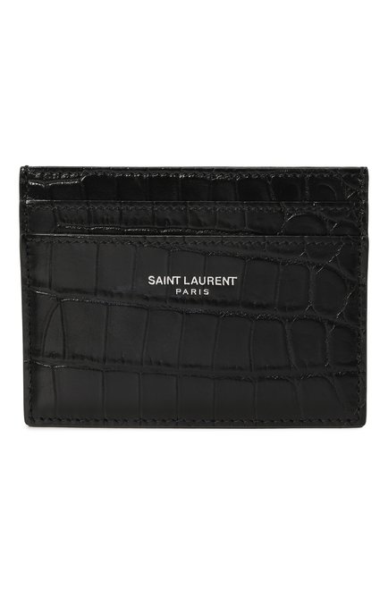 Мужской кожаный футляр для кредитных карт SAINT LAURENT, арт. 375946/DZE0E