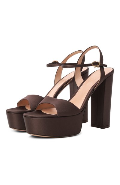 Женские текстильные босоножки marlena GIANVITO ROSSI, арт. G32688.85RIC.CREM0KA