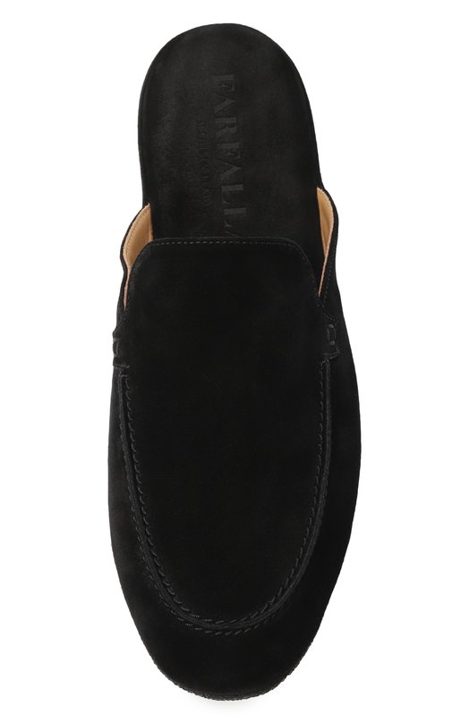 Замшевые домашние туфли Farfalla C19I/SUEDE Чёрный  C19I/SUEDE Фото 6