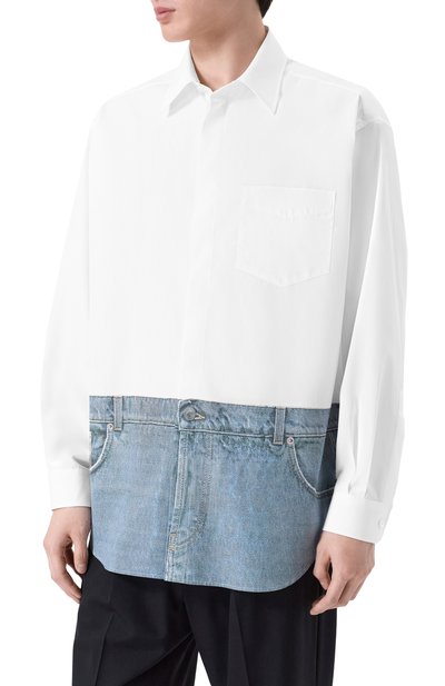 Хлопковая рубашка MOSCHINO, арт. A0228/0235, фото 3