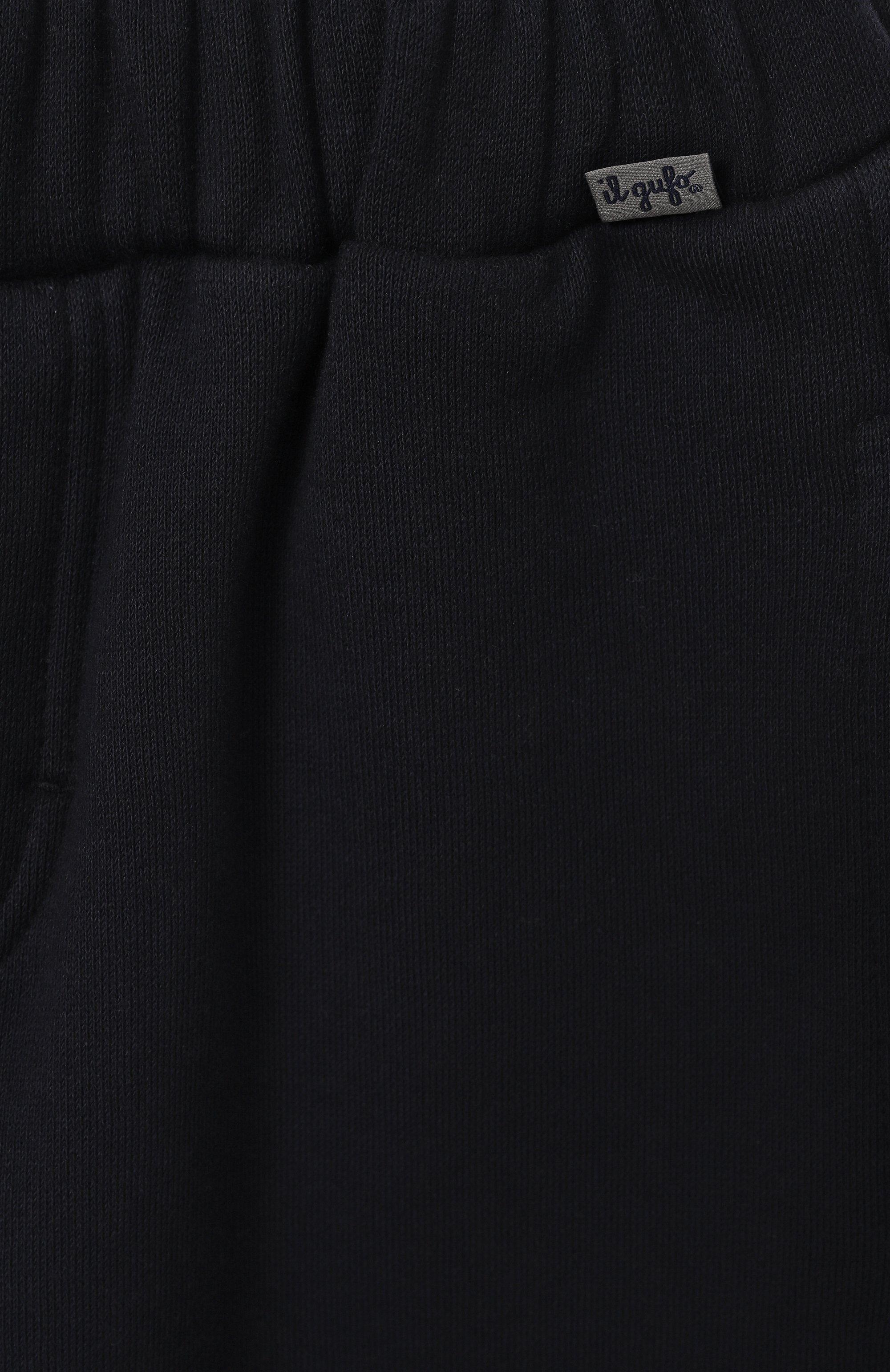 Хлопковые джоггеры IL GUFO темно-синего цвета по цене 17550 руб., арт. A25GPL0027M0107/5-8, фото 3 Хлопковые джоггеры IL GUFO, арт. A25GPL0027M0107/5-8, фото 3