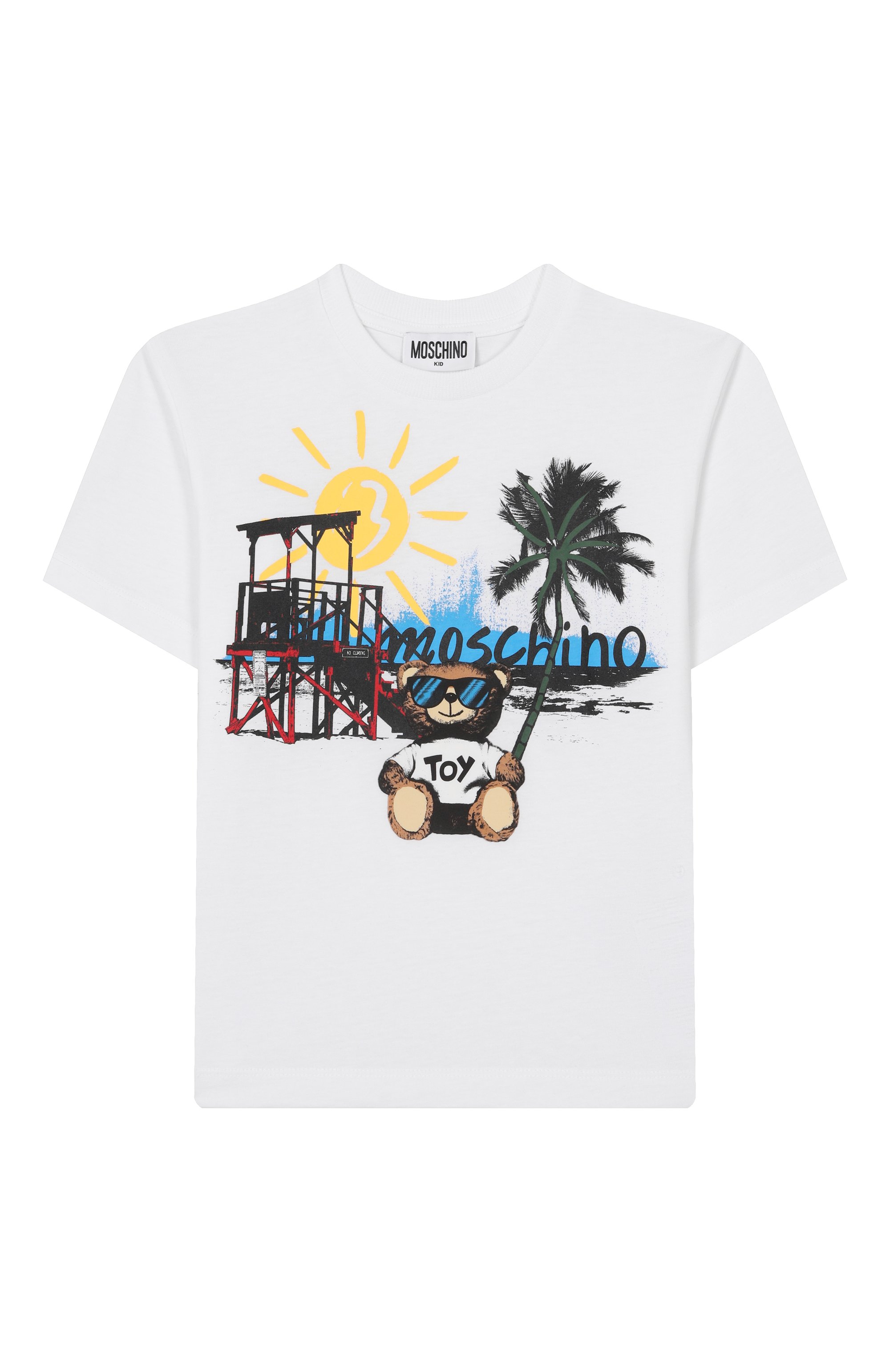 Хлопковая футболка MOSCHINO, арт. H0M050/LAA23/4-8, фото 1