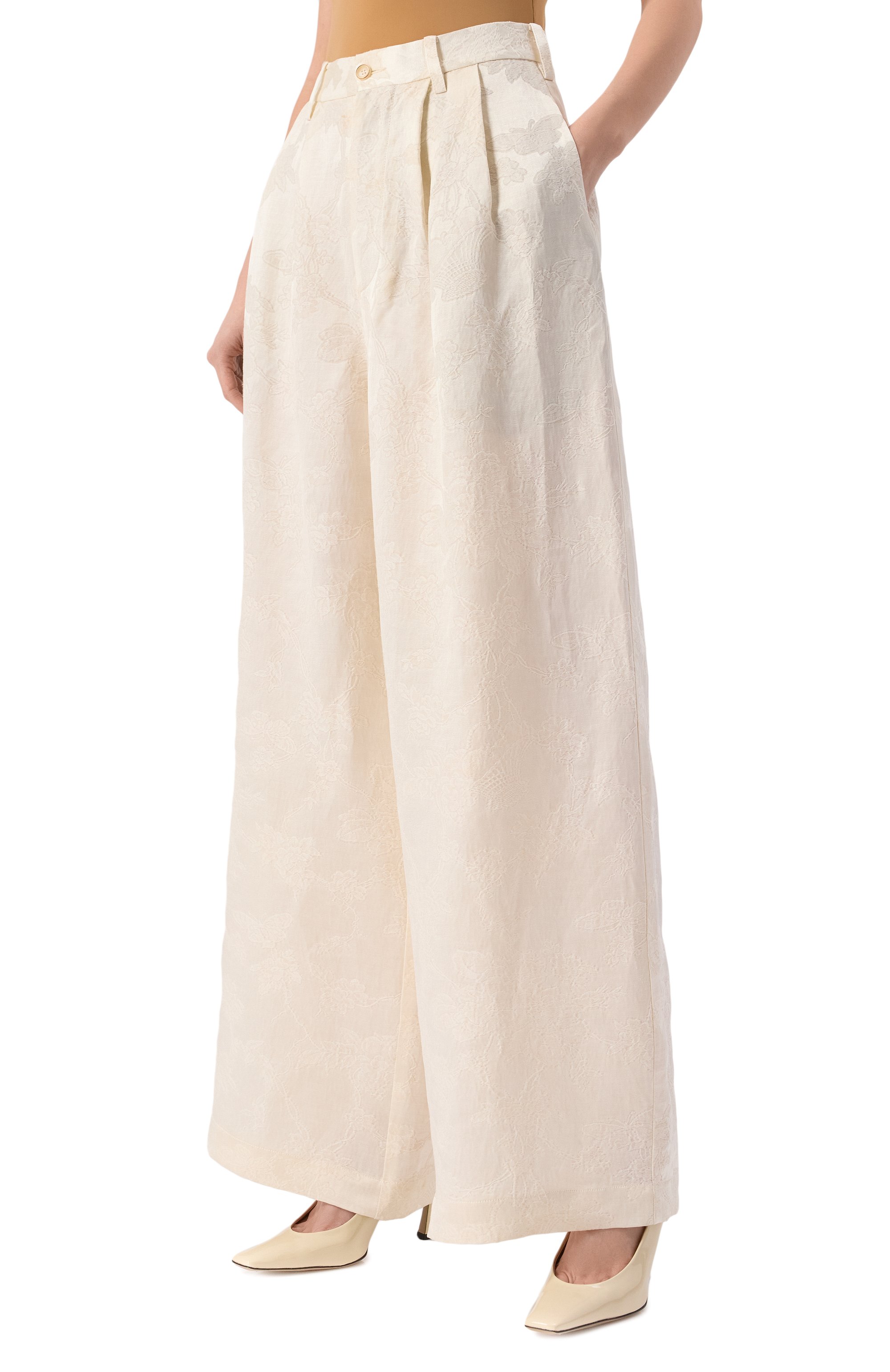 Брюки изо льна и вискозы UMA WANG, арт. UM3513, фото 3