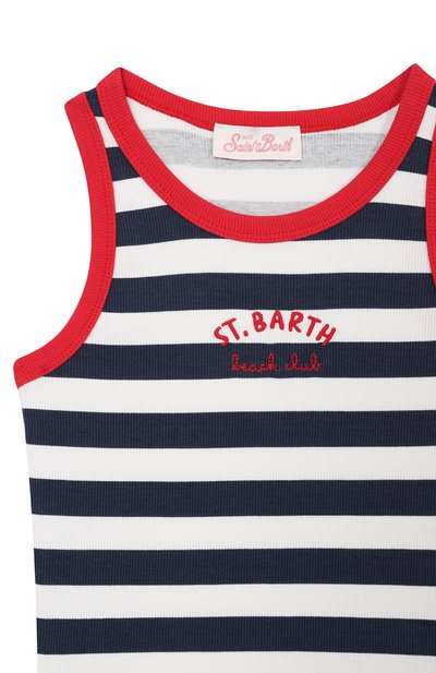 Хлопковая майка MC2 SAINT BARTH темно-синего цвета по цене 7995 руб., арт. BLUE002-03357L/BLUE JR, фото 3 Хлопковая майка MC2 SAINT BARTH, арт. BLUE002-03357L/BLUE JR, фото 3