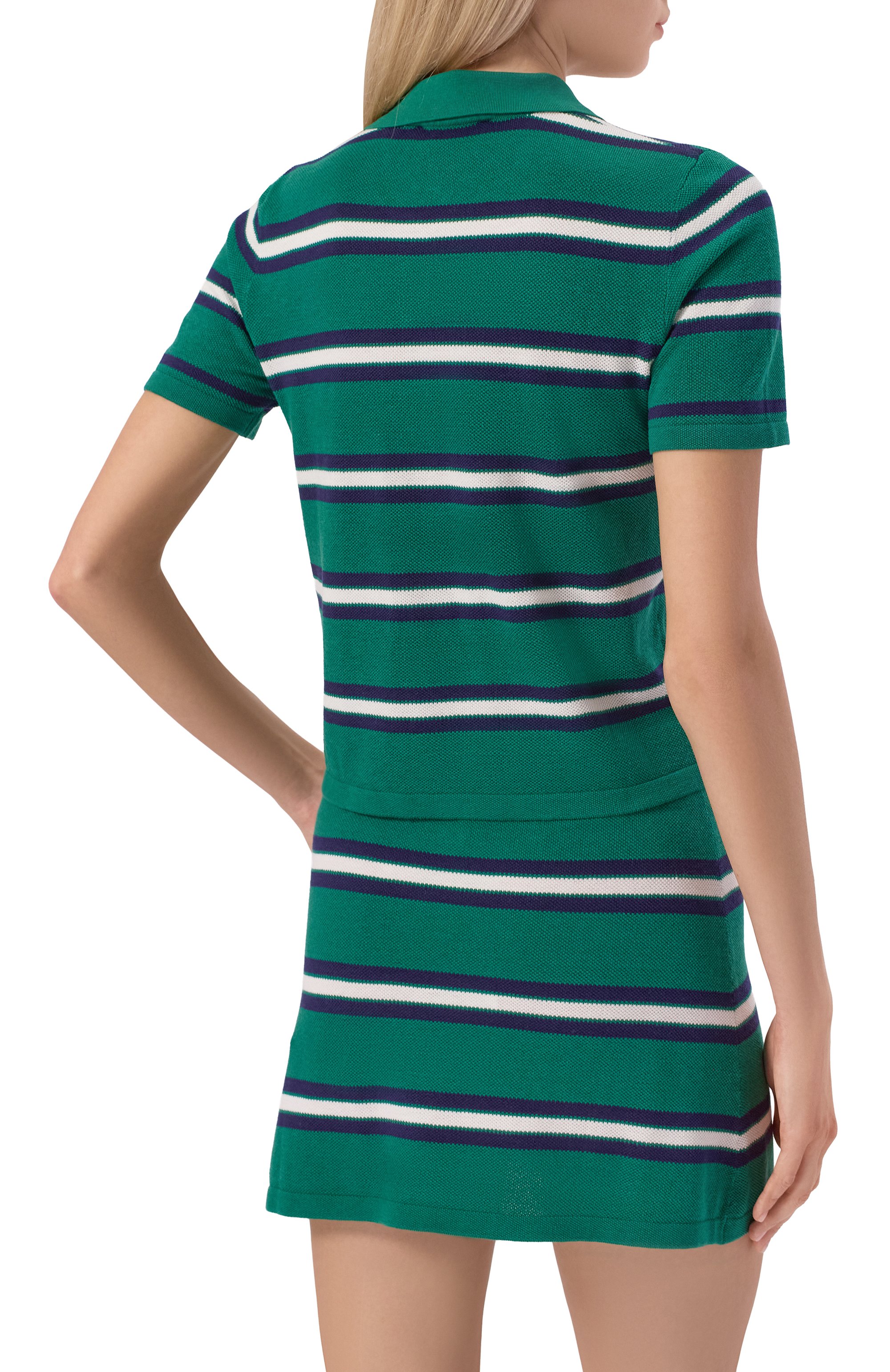 Поло из шелка и хлопка SPORTY AND RICH, арт. T0076621300GR50, фото 4