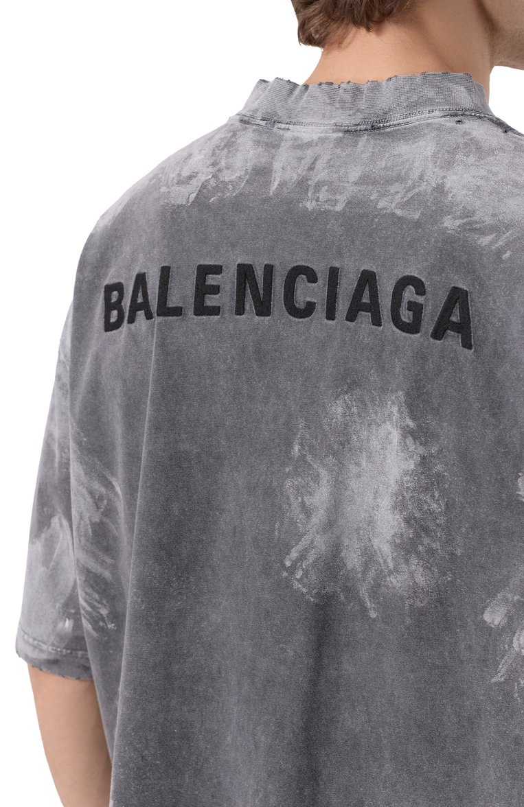 Хлопковая футболка BALENCIAGA, арт. 764235/TRVI8, фото 1