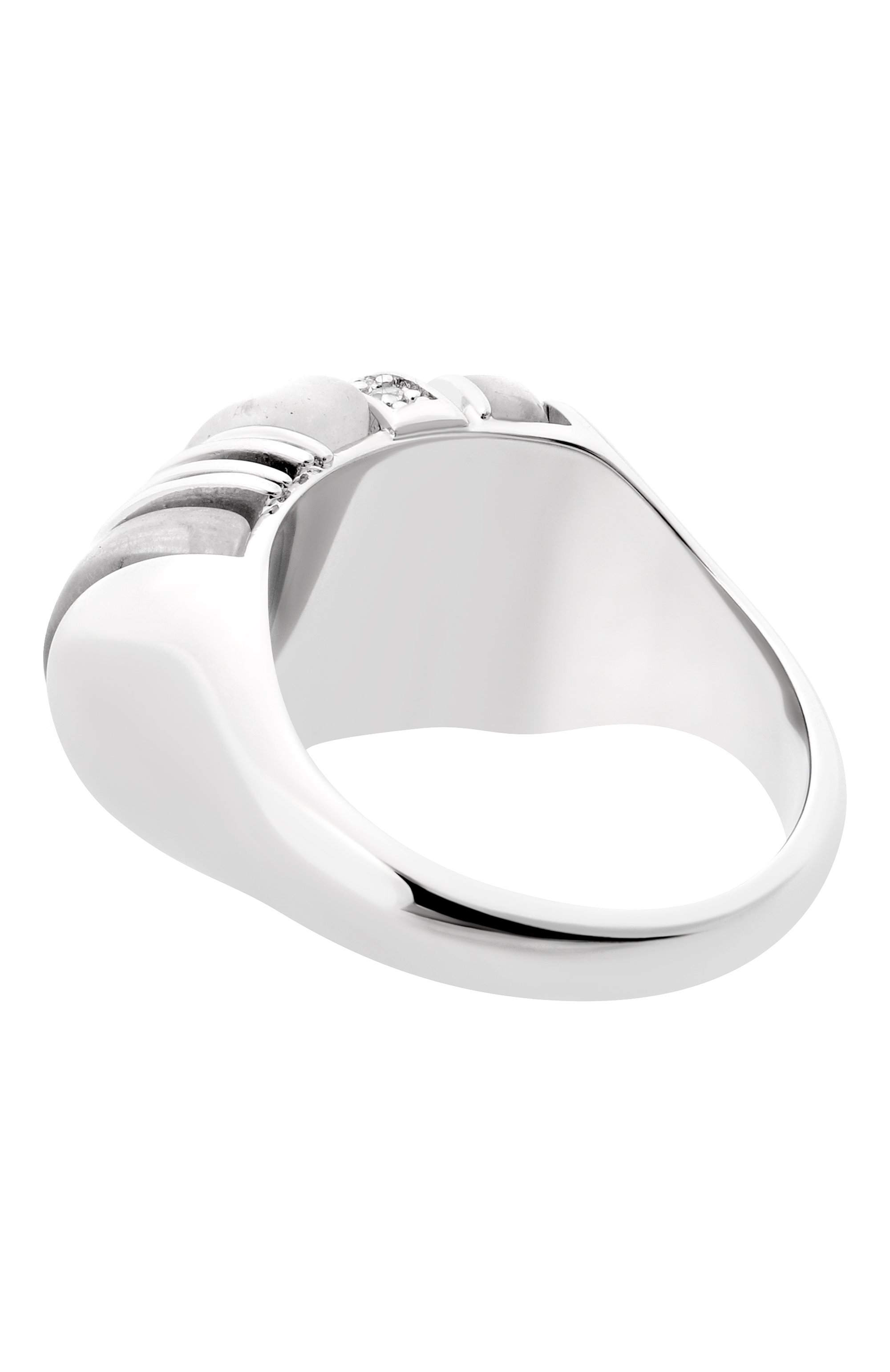 Кольцо EDDIE BORGO серебряного цвета по цене 29950 руб., арт. RG9207P, фото 3 Кольцо EDDIE BORGO, арт. RG9207P, фото 3