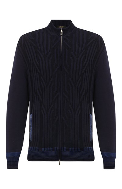 Мужской кардиган из хлопка и шелка ZILLI, арт. KZMC01M0143VCR000